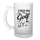 Verre à Bière J’peux pas j’ai Golf