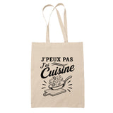 Tote Bag Beige J’peux pas j’ai Cuisine