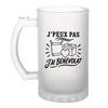 Verre à Bière J’peux pas j’ai Bénévolat