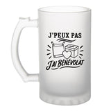 Verre à Bière J’peux pas j’ai Bénévolat