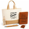 Coffret Cadeau J’peux pas j’ai Drone – Sac jute, carnet, stylo, porte-clés et marque-page