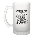 Verre à Bière J’peux pas je préfère mes Minéraux