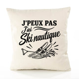 Housse de Coussin J’peux pas j’ai Ski nautique