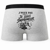 Boxer Homme J’peux pas je suis Imprimeur – Impression au dos