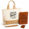 Coffret Cadeau J’peux pas je préfère m’occuper de mes Ruches – Sac jute, carnet, stylo, porte-clés et marque-page