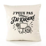 Housse de Coussin J’peux pas j’ai Karaoké