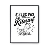 Poster J’peux pas j’ai Kitesurf