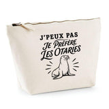 Trousse Beige J’peux pas je préfère les Otaries