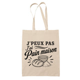 Tote Bag Beige J’peux pas j’ai Pain maison