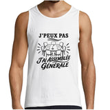 Débardeur Homme J’peux pas j’ai Assemblée générale