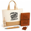 Coffret Cadeau J’peux pas je suis Chauffeur de bus – Sac jute, carnet, stylo, porte-clés et marque-page