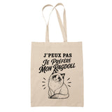 Tote Bag Beige J’peux pas je préfère mon Ragdoll