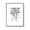 Poster J’peux pas je préfère mon Lévrier