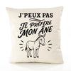 Housse de Coussin J’peux pas je préfère mon Âne