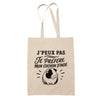 Tote Bag Beige J’peux pas je préfère mon Cochon d’Inde