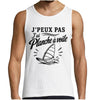 Débardeur Homme J’peux pas j’ai planche à voile J'peux pas minimaliste