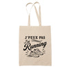 Tote Bag Beige J’peux pas j’ai Running