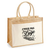 Sac Cabas Jute avec Poche J’peux pas j’ai Luge