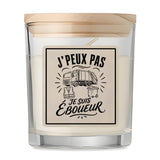 Bougie Parfumée Vanille J’peux pas je suis Éboueur