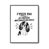 Poster J’peux pas je préfère mon Cavalier King Charles