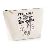 Trousse Beige J’peux pas je préfère mon Alpaga