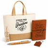 Coffret Cadeau J’peux pas j’ai Peinture – Sac jute, carnet, stylo, porte-clés et marque-page