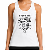 Débardeur Femme J’peux pas je préfère mon Coq
