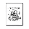 Poster J’peux pas je préfère les Escargots