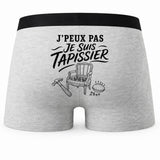 Boxer Homme J’peux pas je suis Tapissier – Impression au dos