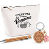 Coffret Cadeau J’peux pas j’ai Vannerie – Trousse, stylo bambou et porte-clés
