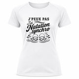 T-shirt de Sport Femme J’peux pas j’ai Natation synchro – natation synchronisée