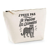 Trousse Beige J’peux pas je préfère les Léopards