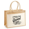 Sac Cabas Jute avec Poche J’peux pas j’ai Gravel