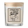 Bougie Parfumée Vanille J’peux pas je préfère mon Âne
