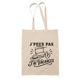 Tote Bag Beige J’peux pas j’ai Vacances