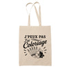 Tote Bag Beige J’peux pas j’ai Coloriage