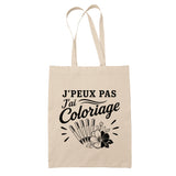 Tote Bag Beige J’peux pas j’ai Coloriage