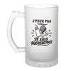 Verre à Bière J’peux pas je suis Puéricultrice