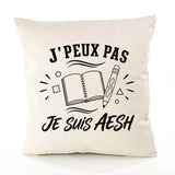 Housse de Coussin J’peux pas je suis AESH