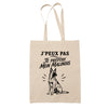 Tote Bag Beige J’peux pas je préfère mon Malinois