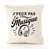 Housse de Coussin J’peux pas j’ai Musique