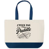 Grand Sac Cabas Fond Bleu J’peux pas j’ai Paddle