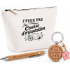 Coffret Cadeau J’peux pas j’ai Course d’orientation – Trousse, stylo bambou et porte-clés