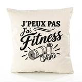 Housse de Coussin J’peux pas j’ai Fitness