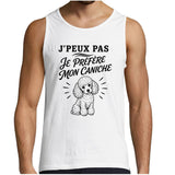 Débardeur Homme J’peux pas je préfère mon Caniche