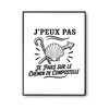 Poster J’peux pas je pars sur le Chemin de Compostelle