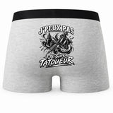 Boxer Homme J’peux pas je suis Tatoueur – Impression au dos