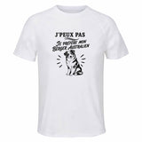 T-shirt de Sport Homme J’peux pas je préfère mon Berger Australien