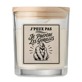 Bougie Parfumée Vanille J’peux pas je préfère les Gorilles
