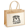 Sac Cabas Jute avec Poche J’peux pas je suis Comédien